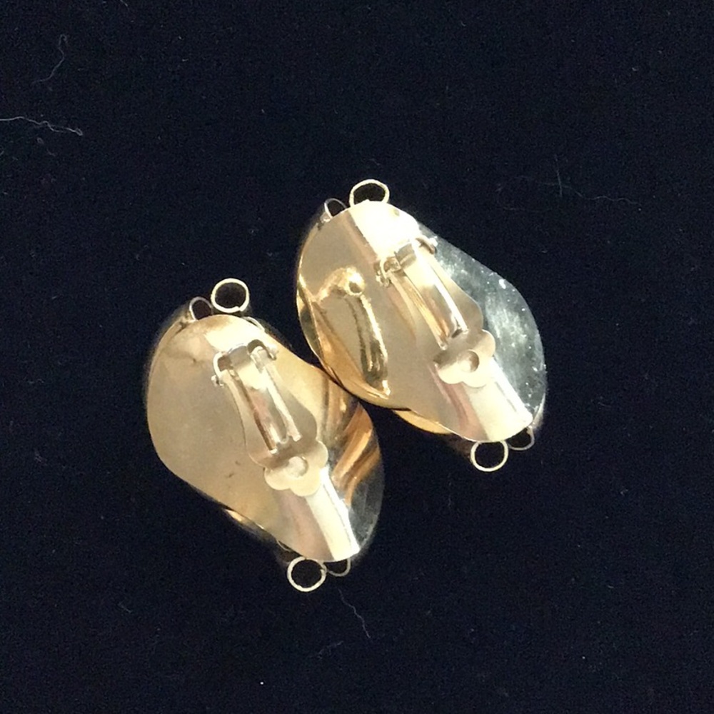 Chain link earrings fashion gold - Picture 3 of 4